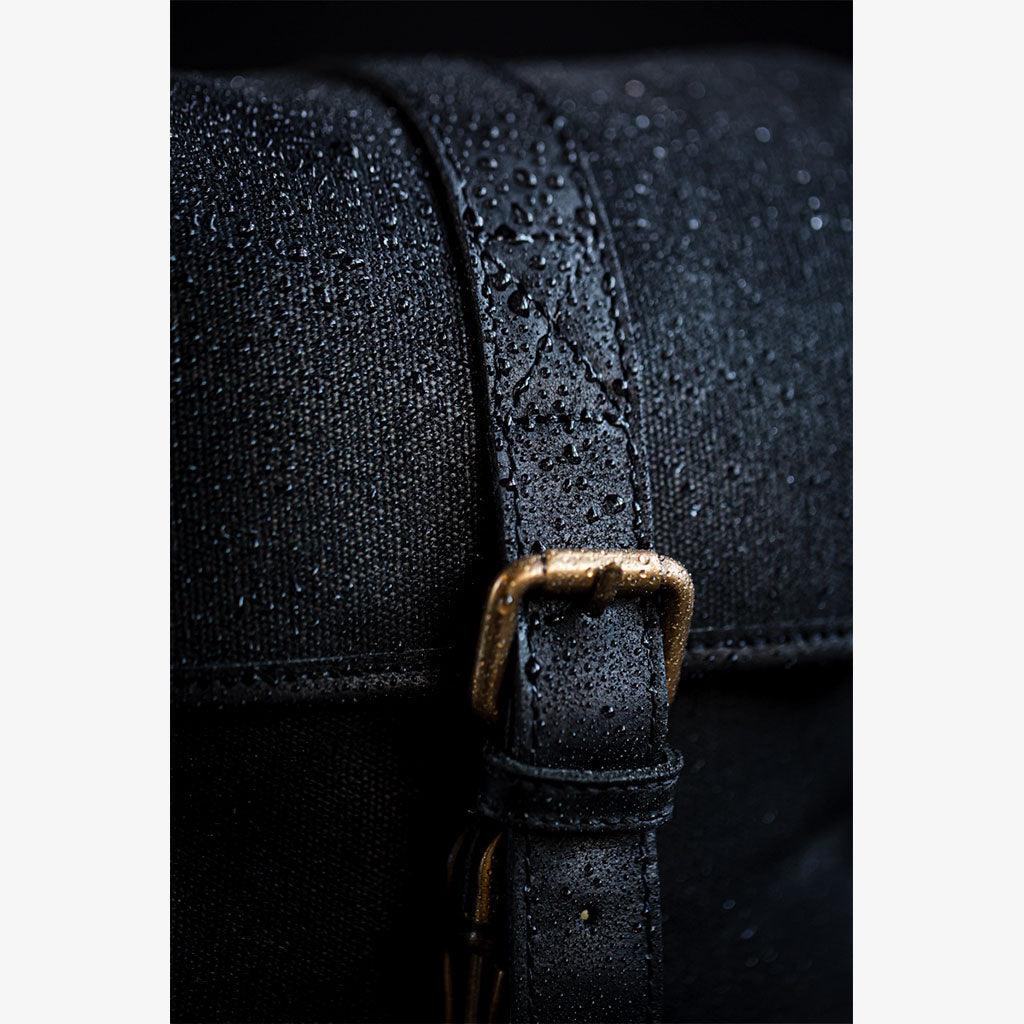 Berlin Black Waxed Canvas Camera Bag - Handmade Bronkey Premium Goods ®