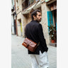 París Cognac Leather Camera Bag - Handmade Bronkey Premium Goods ®