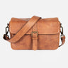 París tanned Leather Camera Bag - Handmade Bronkey Premium Goods ®