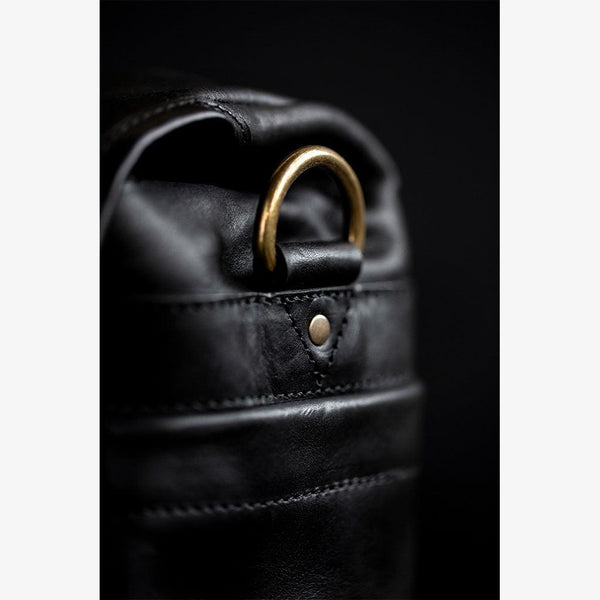 Tokyo Black Leather Camera Bag - Handmade Bronkey Premium Goods ®