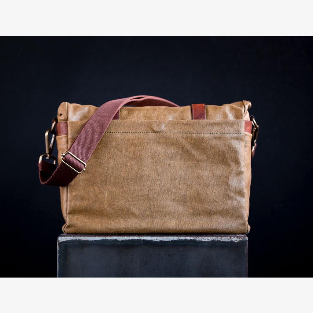 Limited Edition - Roma Olive Green Waxed Canvas Camera Bag - Handmade Bronkey Premium Goods ®