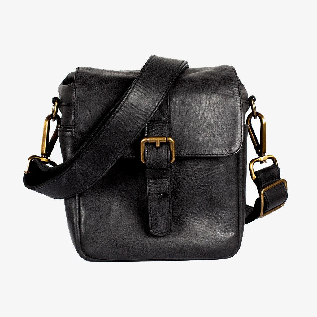Berlin Black Leather Camera Bag - Handmade Bronkey Premium Goods ®