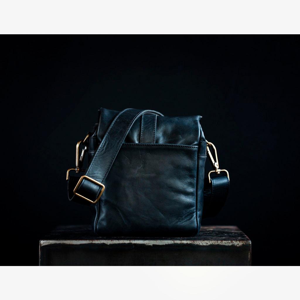 Berlin Black Leather Camera Bag - Handmade Bronkey Premium Goods ®