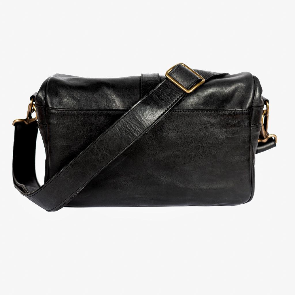 París Black Leather Camera Bag - Handmade Bronkey Premium Goods ®