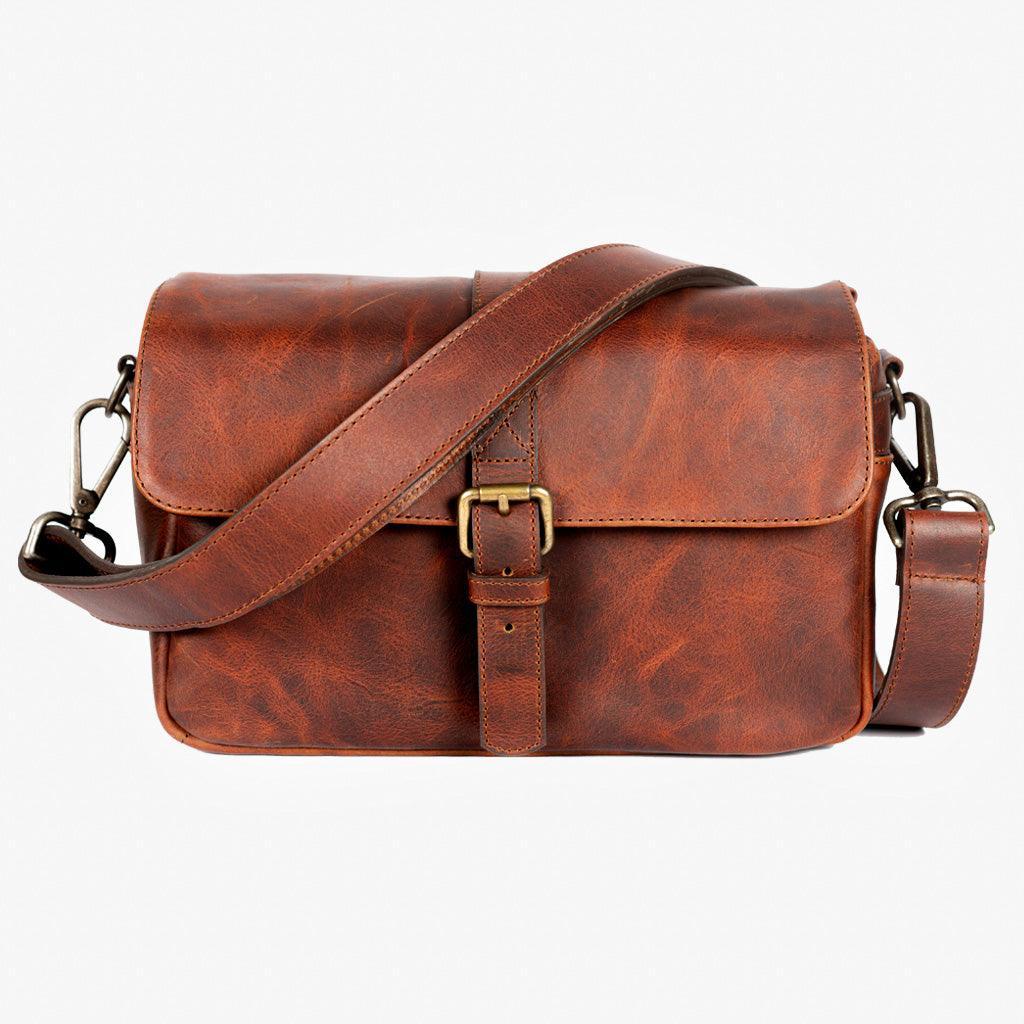 París Cognac Leather Camera Bag - Handmade Bronkey Premium Goods ®