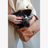 París tanned Leather Camera Bag - Handmade Bronkey Premium Goods ®