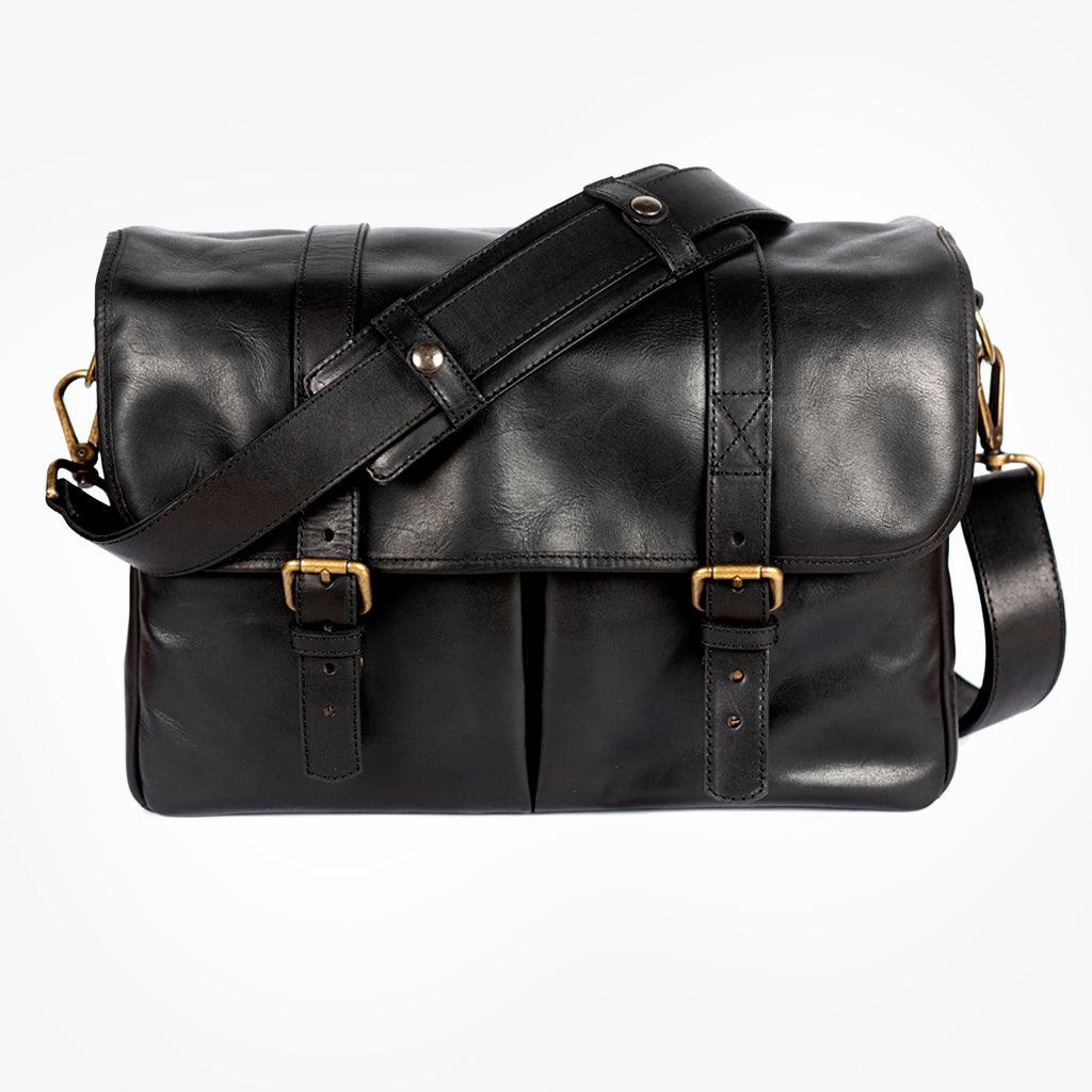 Roma Black Leather Camera Bag - Handmade Bronkey Premium Goods ®