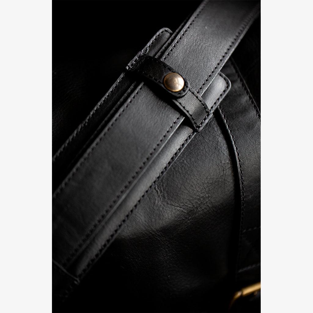 Roma Black Leather Camera Bag - Handmade Bronkey Premium Goods ®