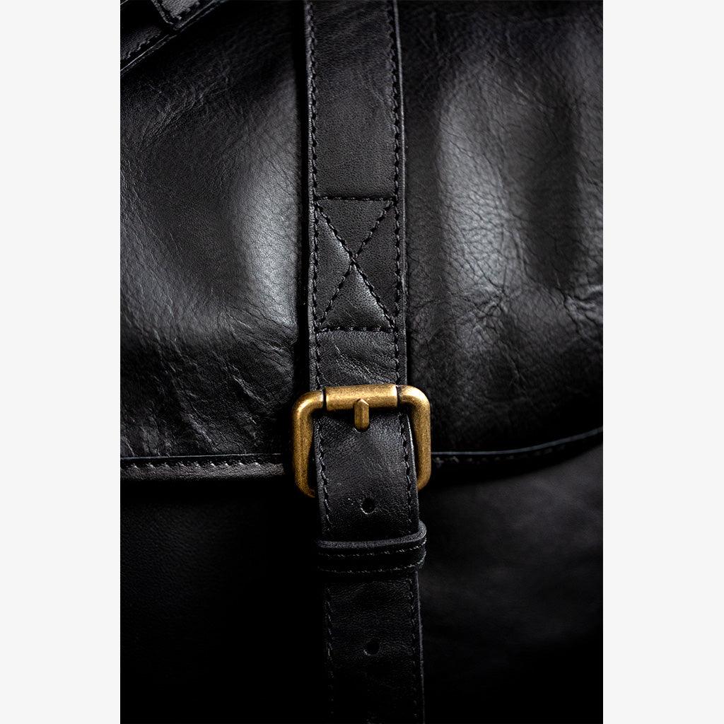 Roma Black Leather Camera Bag - Handmade Bronkey Premium Goods ®