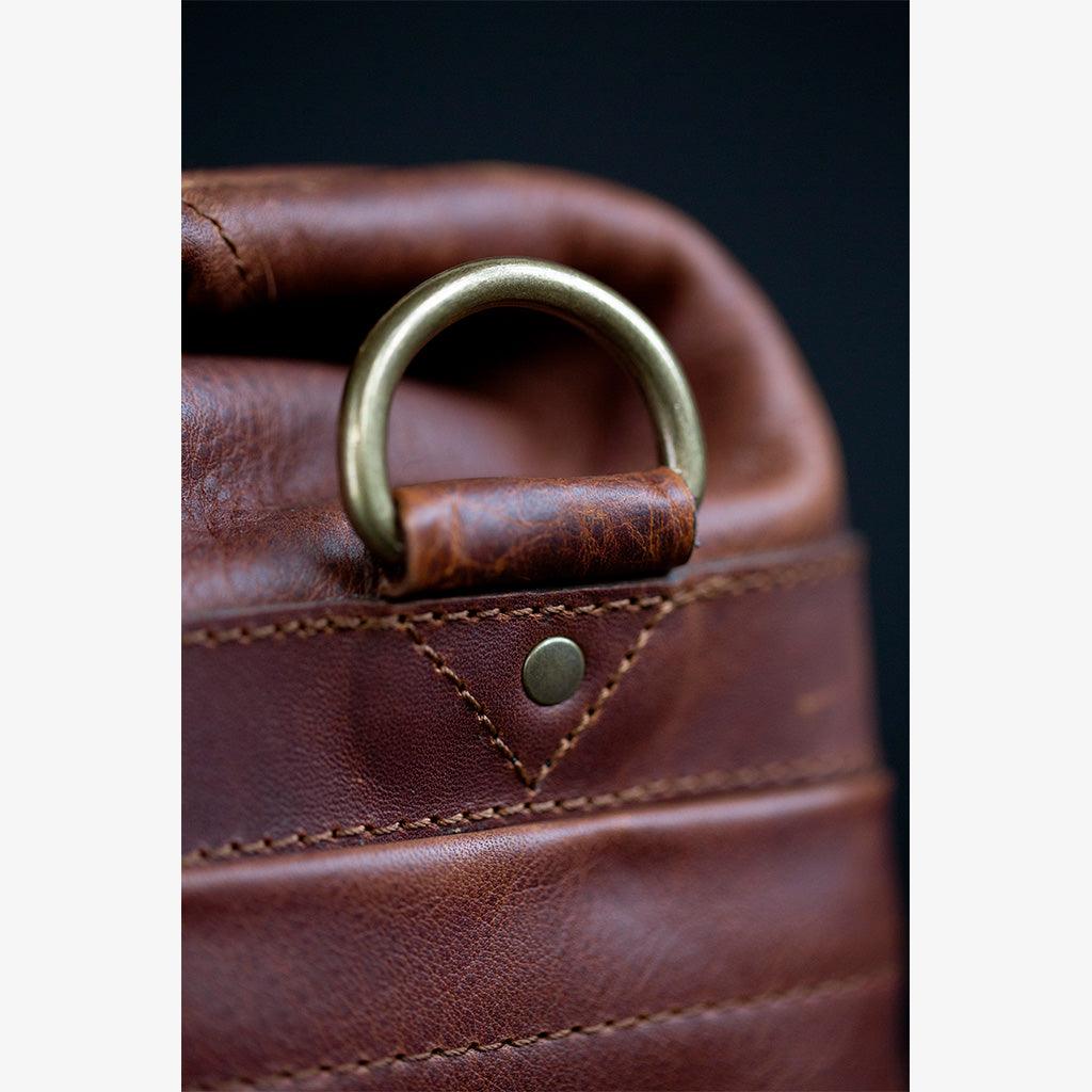 Roma Cognac Leather Camera Bag - Handmade Bronkey Premium Goods ®