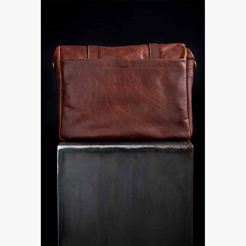 Roma Cognac Leather Camera Bag - Handmade Bronkey Premium Goods ®