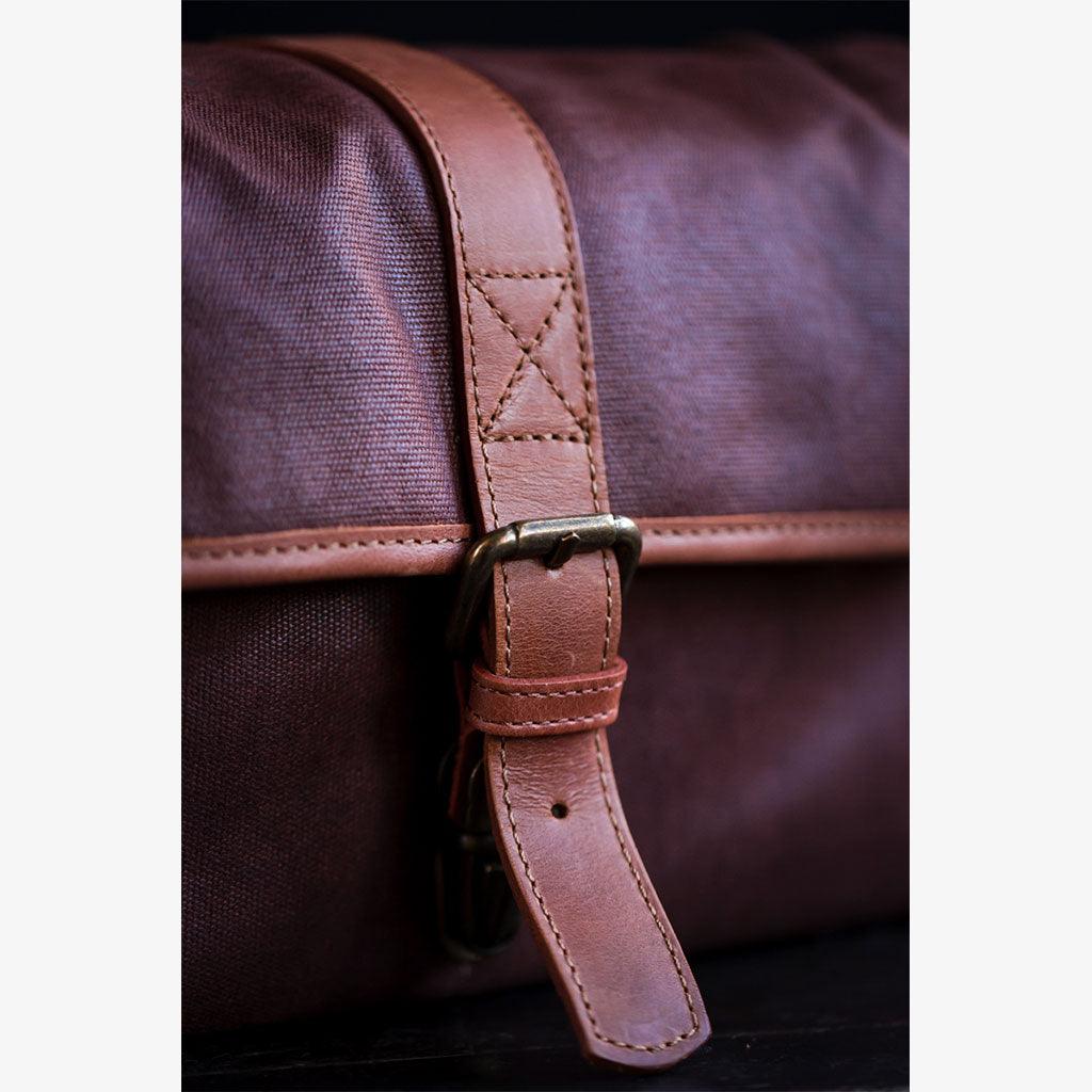 París Coffee Waxed Canvas Camera Bag - Handmade Bronkey Premium Goods ®