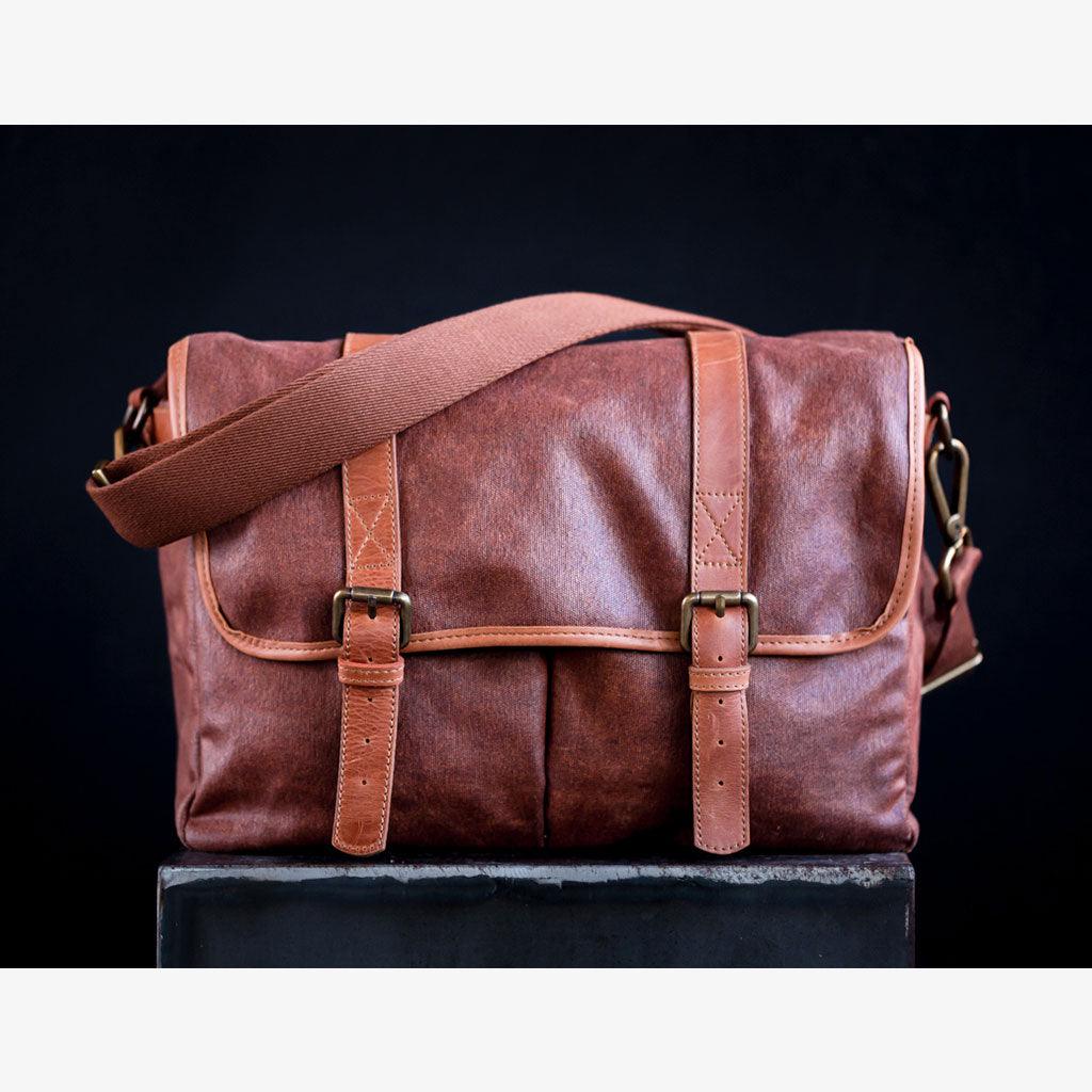 Roma Coffee Waxed Canvas Camera Bag - Handmade Bronkey Premium Goods ®