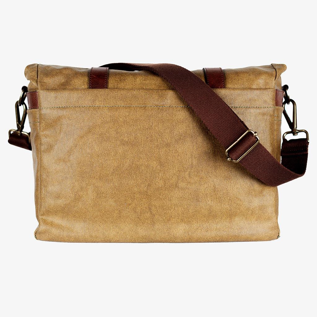 Roma Olive Green Waxed Canvas Camera Bag - Handmade Bronkey Premium Goods ®