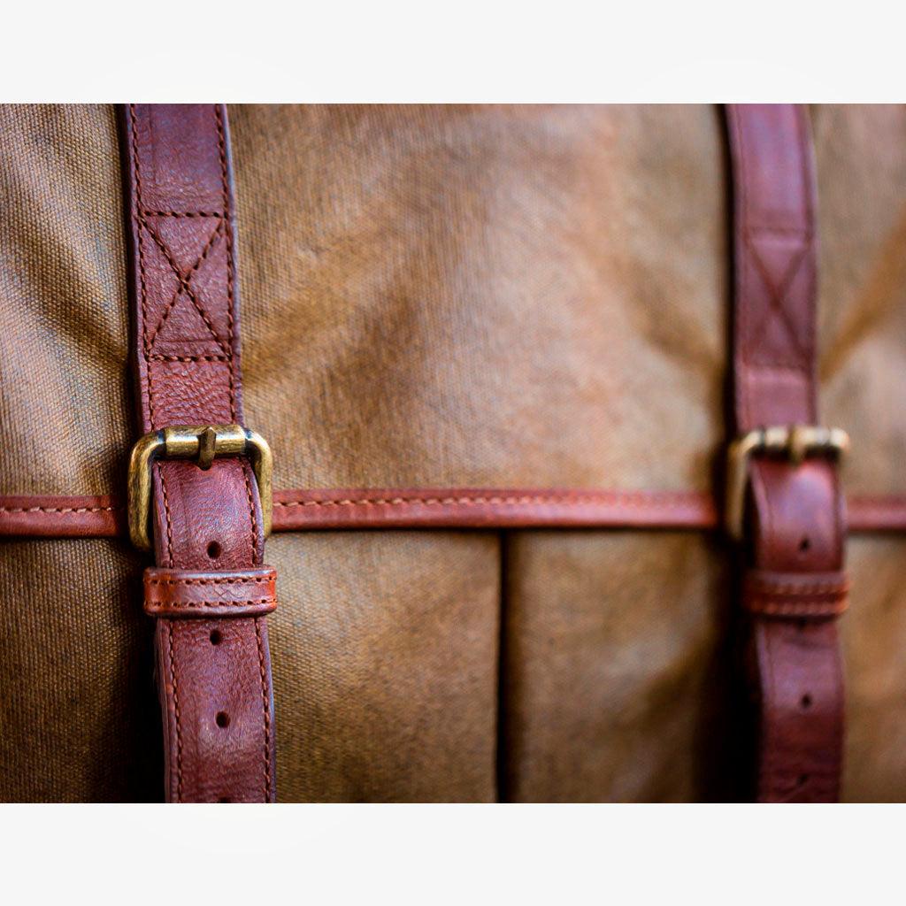 Roma Olive Green Waxed Canvas Camera Bag - Handmade Bronkey Premium Goods ®