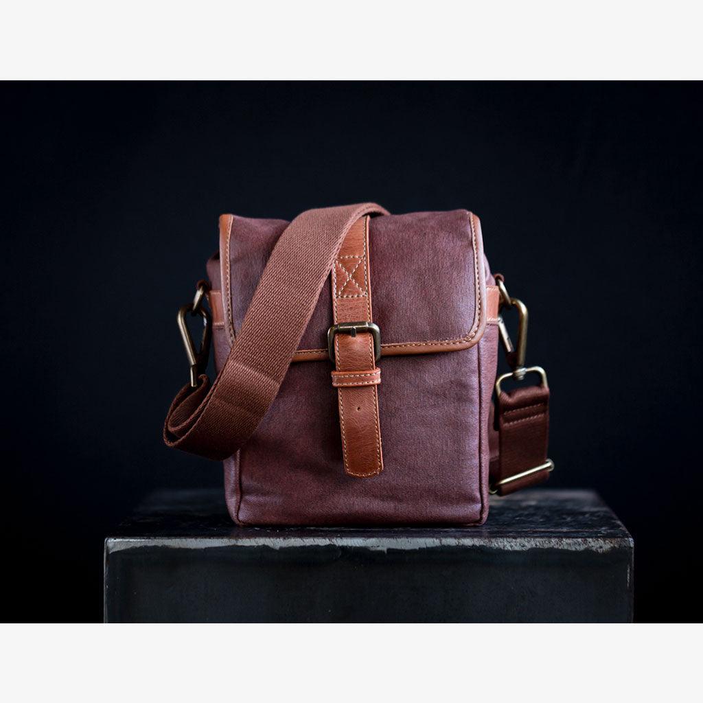 Berlin Coffee Waxed Canvas Camera Bag - Handmade Bronkey Premium Goods ®