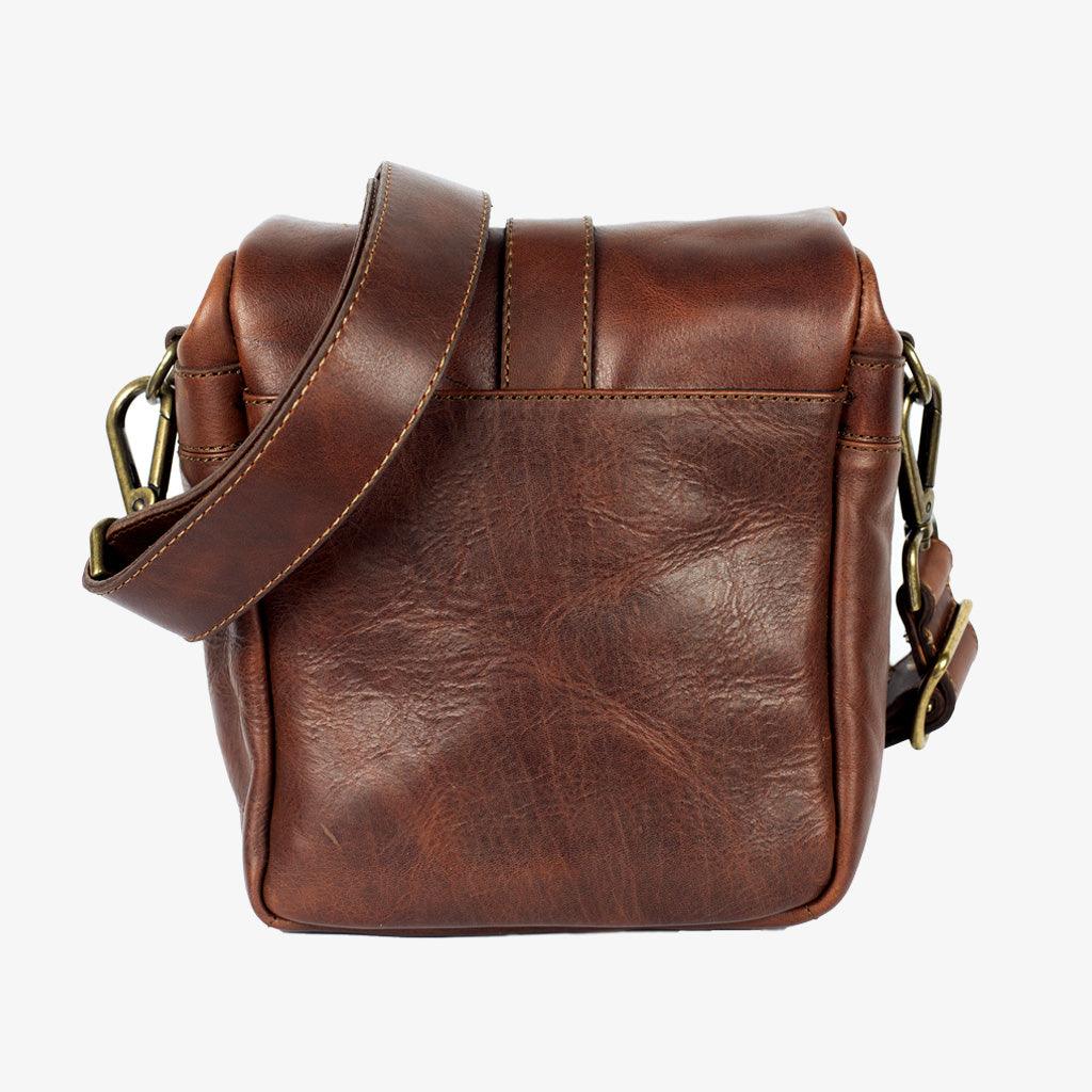 Berlin Cognac Leather Camera Bag - Handmade Bronkey Premium Goods ®