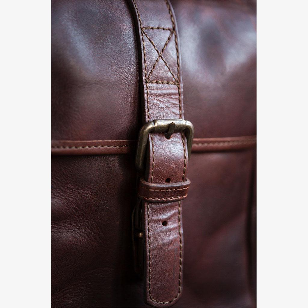 Berlin Cognac Leather Camera Bag - Handmade Bronkey Premium Goods ®