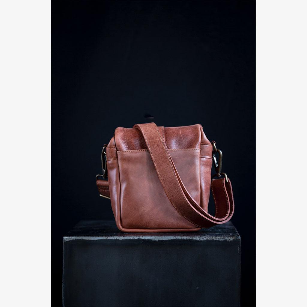 Berlin Tanned Leather Camera Bag - Handmade Bronkey Premium Goods ®