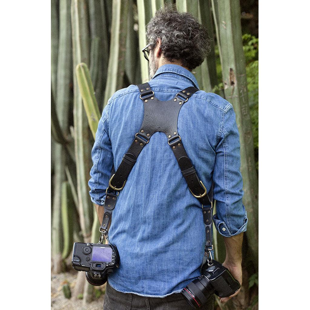 Bronkey - Dual Leather Camera Strap, Dual Cameras Strap - Handmade ...