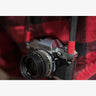 Tokyo #101 - Black & Red leather camera strap - Handmade Bronkey Premium Goods ®