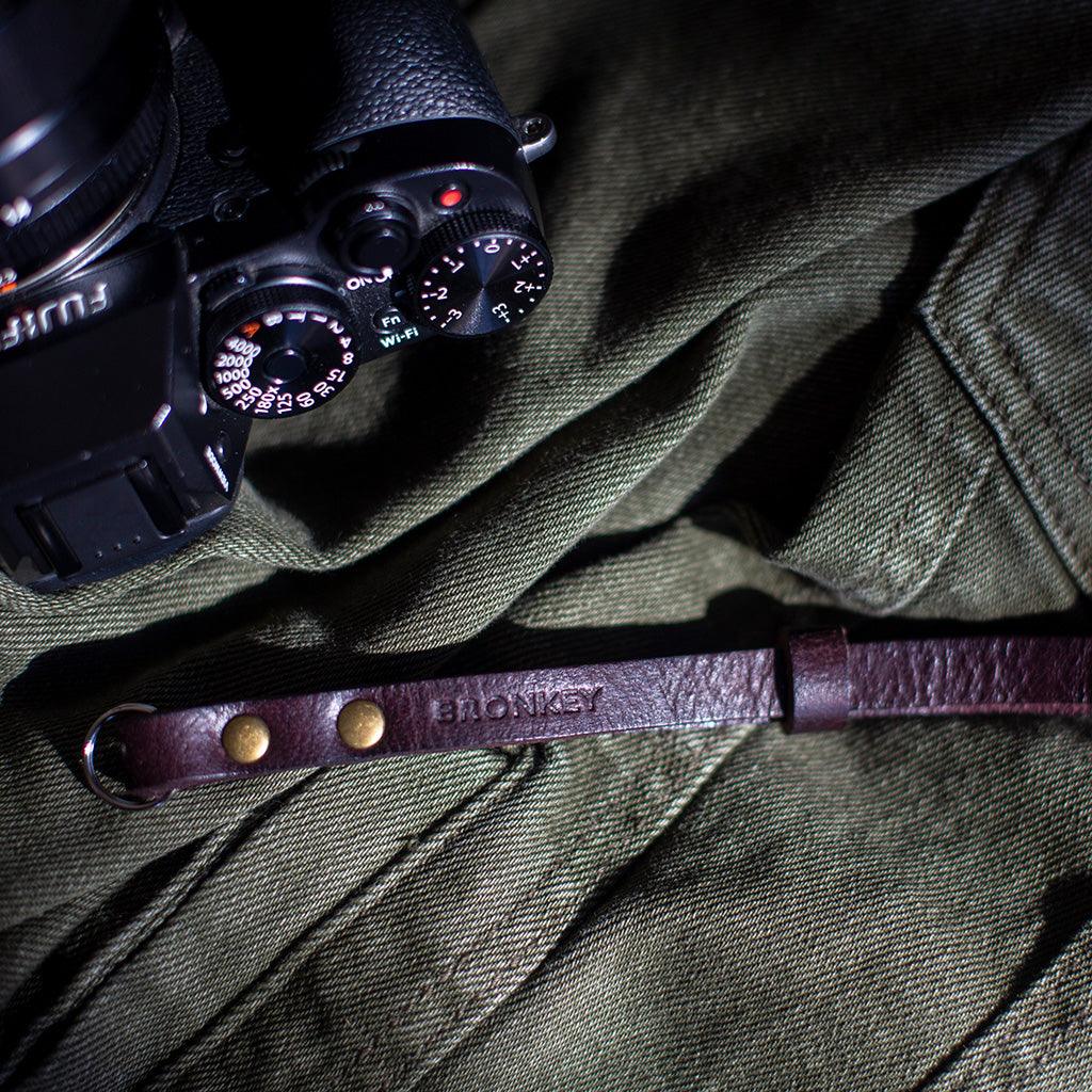 Berlin #202 - Brown Leather camera strap - Handmade Bronkey Premium Goods ®