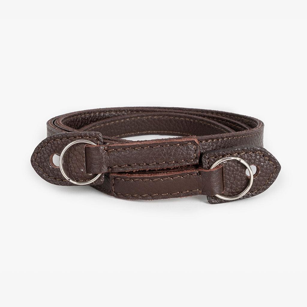 Roma #102 - Brown Leather camera strap - Handmade Bronkey Premium Goods ®