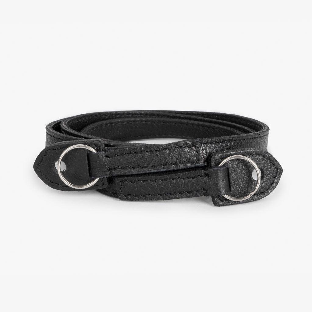 Roma #101 - Black Leather camera strap - Handmade Bronkey Premium Goods ®