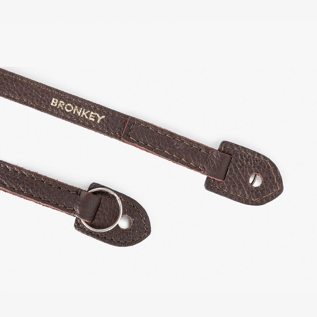 Roma #102 - Brown Leather camera strap - Handmade Bronkey Premium Goods ®
