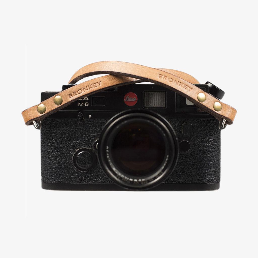 Bronkey Berlin 603 Leather Camera Strap (Tan, Large) BER-603-L