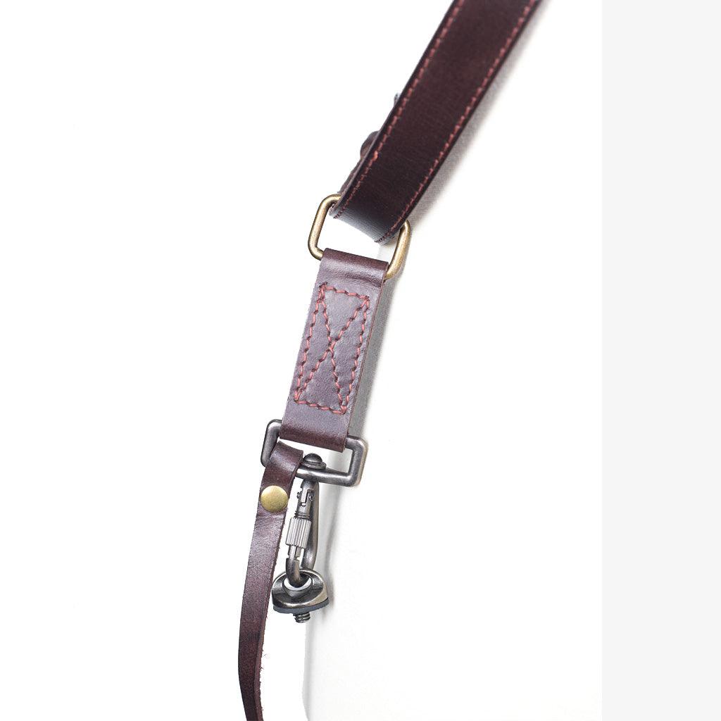 Tokyo #702 - Brown &amp; Red dual leather camera strap